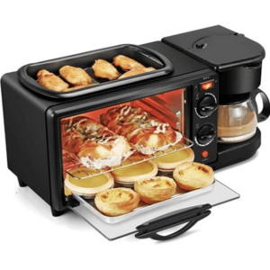 Aparat Multifunctional 3 In 1 Mic Dejun Cuptor Gratar Filtru Cafea imagine