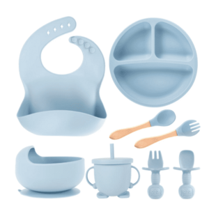 Set complet din silicon pentru diversificare bebelusi si copii imagine