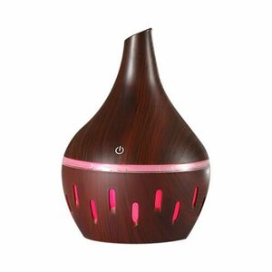 Umidificator de Aer 130ml LED DARK WOOD HUS 02-4 Difuzor imagine