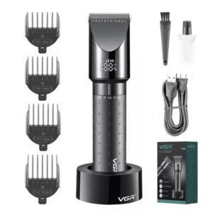 Aparat de tuns fara fir VGR V698 4 distantiere afisaj LED cu suport incarcare USB imagine