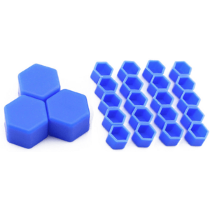Set 20 capace prezoane 17" ALBASTRE din Silicon pentru jante imagine