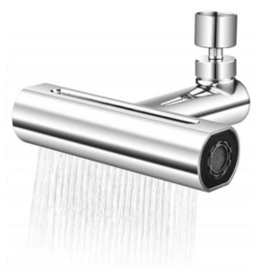 Robinet de bucatarie cu extensie 4 moduri curgere apa cascada picaturi de ploaie bule si 2 jeturi imagine