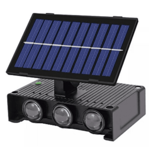 Lampa Solara de perete dubla cu panou solar 6 LED montaj pe perete iluminare sus/jos imagine