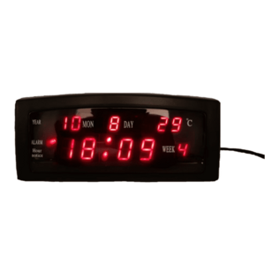 Ceas digital de masa 909 A LED cu alarma si termometru imagine