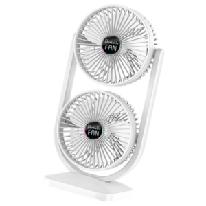 Ventilator de birou cu cap dublu silentios puternic reglabil cu 3 viteze imagine