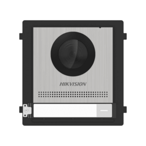 Post exterior videointerfon modular Hikvision DS-KD8003-IME1(B)/S, 2 MP, IR, 1 familie, montaj aparent, PoE imagine