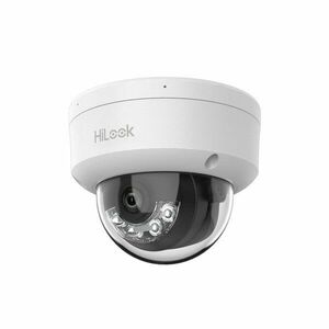 Camera supraveghere IP Dome cu iluminare duala Hikvision HiLook IPC-D140HA-LUC, 4 MP, 2.8 mm, IR/lumina alba 20 m, microfon, PoE imagine
