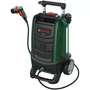 Aparat de spalat cu presiune pe acumulator Bosch 06008B6102, 18 V, 20 bar presiune maxima, 15 l rezervor, 4 m lungime furtun, filtru apa, pistol de stropit, SmartBrush, fara acumulator/incarcator imagine
