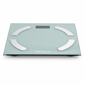 Cantar corporal de diagnostic Tesla BS301WX, 180kg, baterii 2xAAA, 30x30cm, Alb imagine