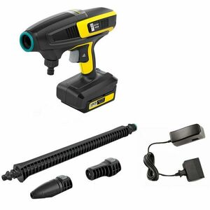 Aparat portabil de spalat cu presiune medie pe acumulator Karcher KHB 6, 18 V, 200 l/h debit, 24 bar, 40°C temperatura maxima, accesorii incluse imagine