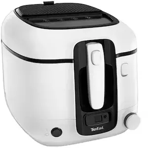 Friteuza TEFAL Super Uno FR314030, capacitate preparare 1.5KG, filtru miros, termostat ajustabil 190°C, Alb imagine