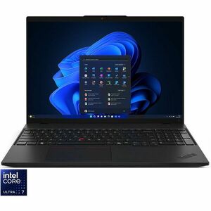 Laptop Lenovo 16'' ThinkPad L16 Gen 1, WUXGA IPS, Procesor Intel® Core™ Ultra 7 155U (12M Cache, up to 4.80 GHz), 32GB DDR5, 1TB SSD, Intel Graphics, Win 11 Pro, Black imagine