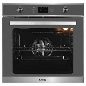 Cuptor incorporabil Samus SC626GDX9, 75l, 9 functii, Clasa A, gri imagine