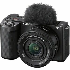Aparat foto Mirrorless Sony Alpha ZV-E10M2K, 26MP, APS-C, E-Mount, 4K 60p, ISO 100-32000, Negru + Obiectiv 16-50mm imagine