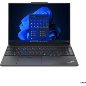 Laptop Lenovo 16'' ThinkPad E16 Gen 2, WUXGA IPS, Procesor AMD Ryzen™ 7 7735HS (16M Cache, up to 4.75 GHz), 32GB DDR5, 1TB SSD, AMD Radeon 680M, No OS, Black imagine