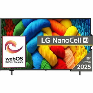 Televizor NanoCell LG 55NANO80A3B, 139 cm, Smart, 4K Ultra HD, Clasa G (Model 2025) imagine