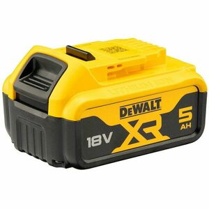 Acumulator Li-Ion DeWALT DCB184 XR 18V 5 Ah compatibilitate multipla, indicator nivel de incarcare, compatibil cu toate uneltele electrice DeWALT 18V XR imagine