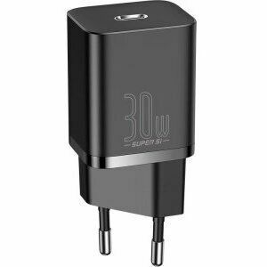 Incarcator retea Baseus Super Si, Quick Charge 30W, 1 x USB Type-C 5V/3A, negru imagine