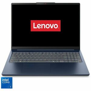 Laptop Lenovo IdeaPad Slim 5 16IRH10R cu procesor Intel® Core™ 5 210H pana la 4.8GHz, 16 2.8K, OLED, 120Hz, 32GB DDR5 RAM, 1TB SSD, Intel® Graphics, No OS, Cosmic Blue imagine