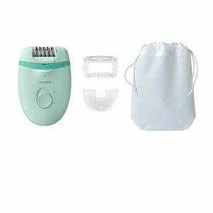 Epilator electric Philips BRE265/00, 2 setari viteza, Verde imagine