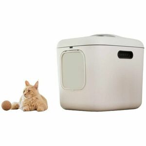 Litiera Rotho, model XL, alb, 614x499x576mm, pentru pisici, 2kg-4.9kg imagine