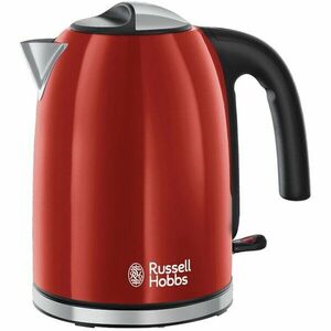Fierbator Russell Hobbs Colours Plus Flame Red 20412-70, 2400 W, 1.7 l, Fierbere rapida, Varf turnare perfecta, Rosu/Inox imagine