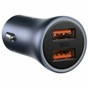 Incarcator auto Baseus Golden Contactor Pro, Quick Charge 40W, 2 x USB 5V/3A, negru imagine