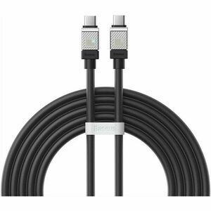 Cablu alimentare si date Baseus, Fast Charging Data Cable pt. smartphone, USB Type-C (T) la USB Type-C (T), E-marker, 100W, 2m, negru imagine