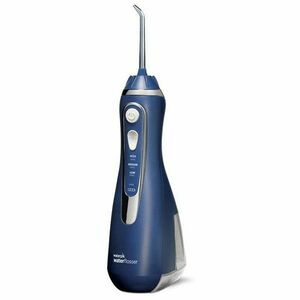 Dus bucal portabil WP-583 Blue Waterpik, portabil, fara fir, cu suport magnetic pentru incarcare rapida (4 ore), operare silentioasa, design rezistent la apa imagine