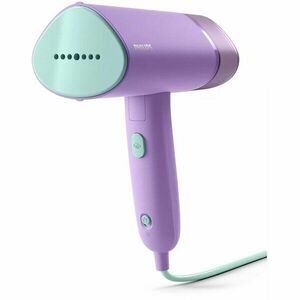 Aparat de calcat vertical cu aburi Philips STH3010/30 Seria 3000, 1000 W, pana la 20 g/min, Gata de utilizare in circa 30 sec, Sigur pe toate materialele care pot fi calcate, Rezervor de apa detasabil de 100 ml, Husa inclusa, Violet imagine