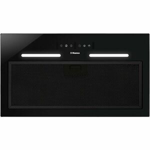 Hota incorporabila decorativa Hansa OMP6553BGH, Putere de absorbtie 462mc/h, Iluminare LED, Touchless - Control prin gesturi, 55 cm, Negru imagine