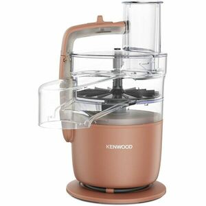 Robot de bucatarie compact Kenwood MultiPro Go FDP22.130RD, 650W, vas 1.3L, 2 trepte viteza, functie 360 Express ServeTM pentru feliere/razuire nelimitata, portocaliu imagine