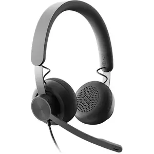 Casti Logitech Zone Wired, microfon cu noise-cancelling, certificate Microsoft Teams, USB imagine