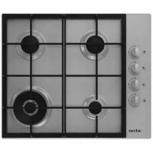 Plita incorporabila ARGW64125SX, Gaz, 4 arzatoare, Wok, Aprindere electrica, Inox imagine