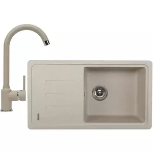 Pachet chiuveta bucatarie fragranite Franke BFG 651-78 + Baterie Pola 1.0, cartus ceramic, Avena imagine