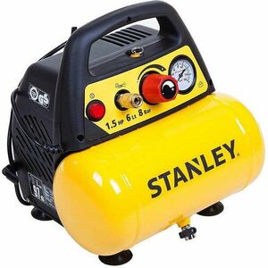 Compresor Orizontal 6L Fara Ulei Stanley DN 200/8/6 1.5HP 180l/m 8 Bar imagine
