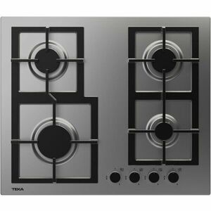 Plita incorporabila TEKA EFX 60.1 4G AI AL CI, Gaz, 4 arzatoare, Aprindere electrica, Gratar fonta, 60 cm, Inox imagine