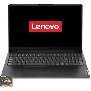 Laptop 15.6'' V15 G4 AMN, FHD, Procesor AMD Ryzen™ 5 7520U (4M Cache, up to 4.3 GHz), 8GB DDR5, 512GB SSD, Radeon 610M, No OS, Business Black imagine