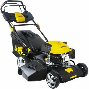 Masina de tuns gazonul pe benzina cu autopropulsie Stanley SLM-139-460-SP, 2.8 CP, 139 CC, 4 timpi, 46 cm latime lucru, 60 l sac colector imagine