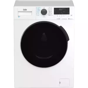 Masina de spalat rufe cu uscator Beko HTE7616X0, Spalare 7 kg, Uscare 4 kg, 1200 rpm, Clasa D, HomeWhiz, SteamCure, Motor ProSmart Inverter, Silent-Tech, Alb imagine
