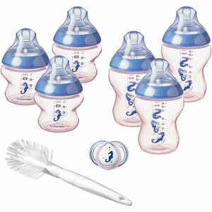 Kit biberoane nou nascut, ONL fete Tommee Tippee, + 0 luni, Calut de Mare Albastru imagine