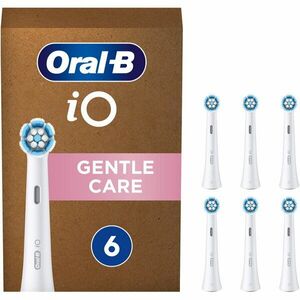 Rezerve periuta de dinti electrica Oral-B iO Gentle Care, compatibile doar cu seria iO, 6 buc, Alb imagine