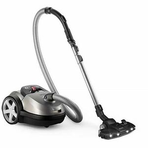 Aspirator cu Sac PHILIPS PowerGo XD8152/12, 4l, 900W, 77dB, Gri Metalic imagine