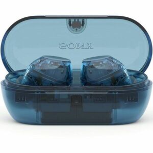 Casti In-Ear Sony WF-C710NL, True Wireless, Noise Cancelling, Bluetooth, Microfon, Multipoint, Fast Pair, Quick Charge, IPX4, Autonomie baterie 40 ore, Glass Blue imagine