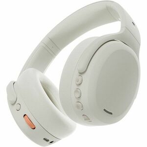 Casti Audio Over Ear, Skullcandy Crusher ANC 2, Wireless, Bone Orange Glow imagine