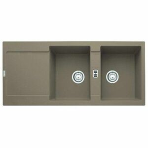 Chiuveta Franke Maris 114.0490.332 MRG 621, 1160 x 500mm, 2 cuve, Fragranit, Oyster imagine