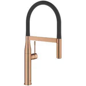 Baterie de bucatarie Grohe Essence 30294DA0, 3/8'', monocomanda, dus extractabil, pipa inalta, lucios, warm sunset imagine