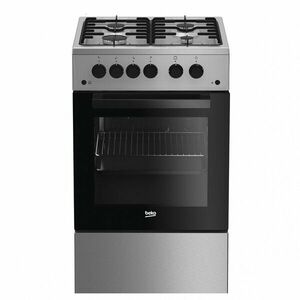 Aragaz Beko FSGT52110DXO, 4 arzatoare, Gaz, L 50 cm, inox imagine