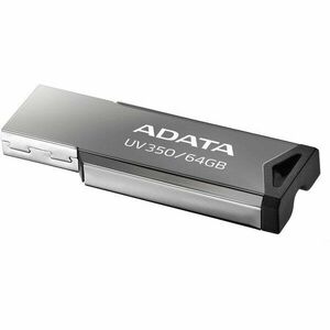 USB Flash Drive ADATA 64GB, UV350, USB 3.2, Gri imagine