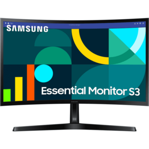 Monitor LED Samsung Essential S3 S36GD LS24D366GAUXEN Curbat 24 inch FHD VA 4 ms 100 Hz imagine